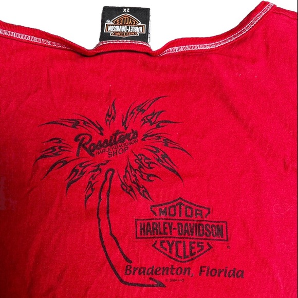 Vintage 2004 Women’s Harley Davidson Red Tee - Picture 4 of 6